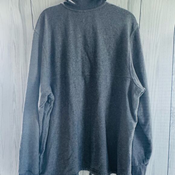 Patagonia Pullover Sweater XL Men's 1/4 Zip Pockets Gray Tie Waist - Picture 5 of 9